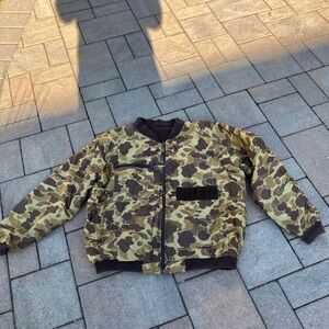 Vintage Brown Camo Waterproof Insulated Hunting Jacket 4xl